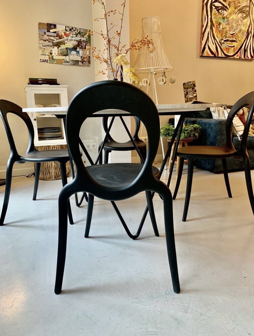 4 sedie da pranzo Galvano Tecnica