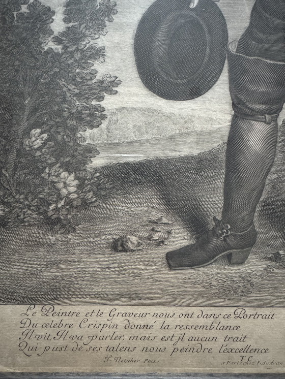 Image 1 of 18th century engraving by Crispin