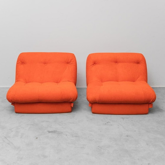 Image 1 of COPPIA DI POLTRONE VINTAGE ARANCIONI, DESIGN ANNI '70, ANTIQUARIATO MODERNO