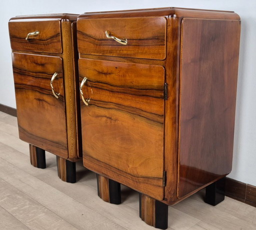 Tables de chevet Art Déco Emiliani 1934