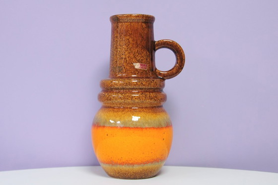 Image 1 of vaso marrone e arancione Germania Ovest