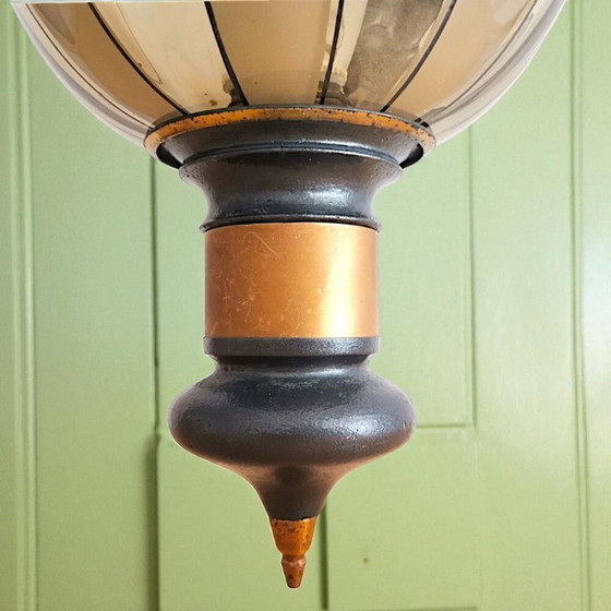 Image 1 of Grande lampada da parete in vetro fumé Art Déco