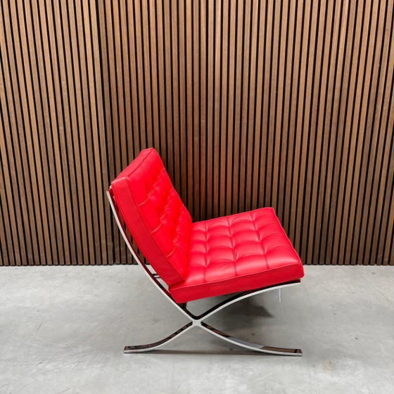 Image 1 of Silla Knoll Barcelona - Ferrari red leder