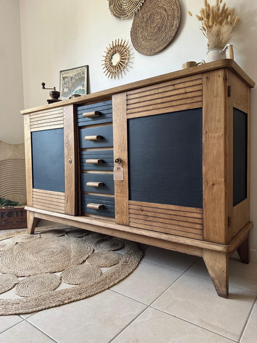 Credenza stile René Gabriel, patinata – dressoirs, Wood