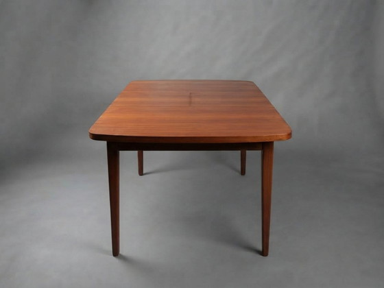 Vintage Extendable Dining Table 1960s – Scandinavian – Butterfly Leaf – Wood (photo 2 of 7)