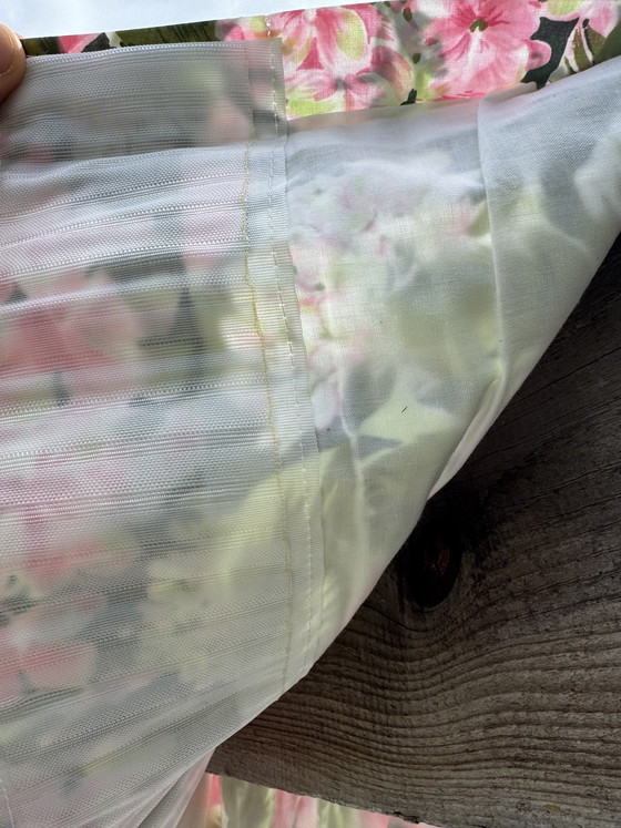 Image 1 of Vintage hydrangea curtain