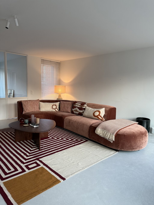 Polspotten modulaire sofa - burgundy