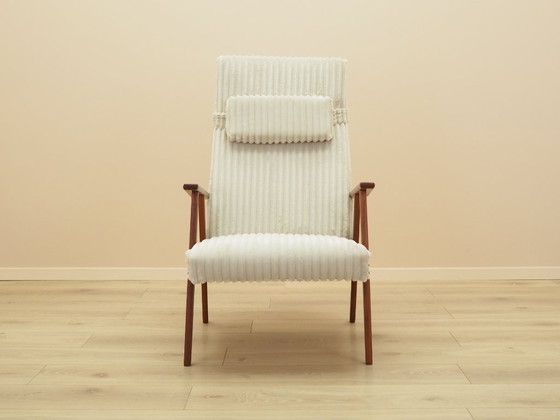 Poltrona in Teak, Rivestimento in Velluto, Anni '60 – Poltrone, Tessile, Legno (photo 4 of 13)