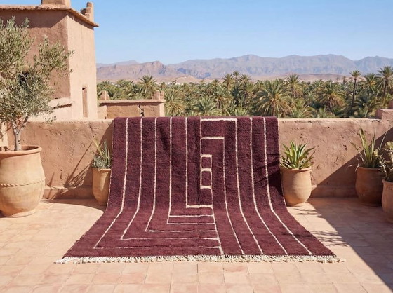 Image 1 of Traditional handmade Berber rug in pure wool, size 200x300 cm