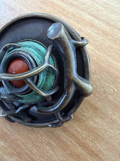 Spilla in bronzo Jean Louis Blin Parigi 