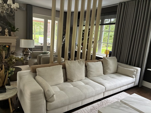 Divano Minotti Blazer - Rodolfo Dordoni - 350 cm - crema - ottime condizioni – bankstel, Textile (photo 2 of 5)