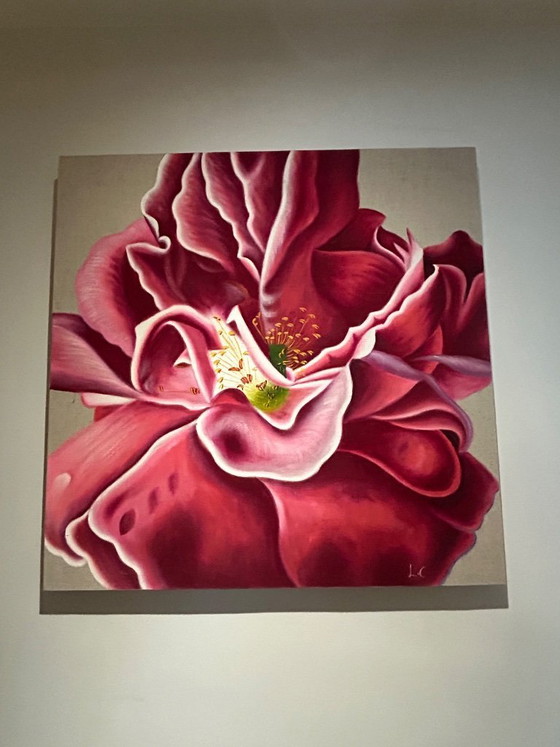 Image 1 of peinture contemporaine " fleur " 