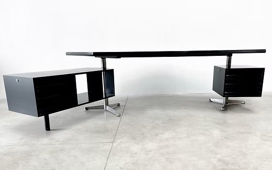 Image 1 of Tecno T96 boomerang bureau door Osvaldo Borsani vintage design