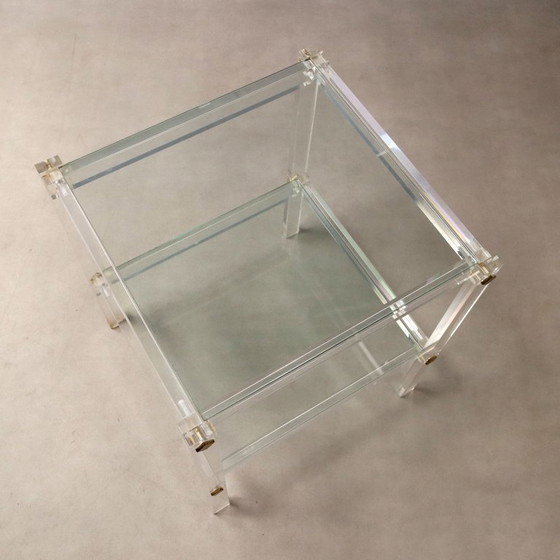 Image 1 of Plexiglass table from the 1980s