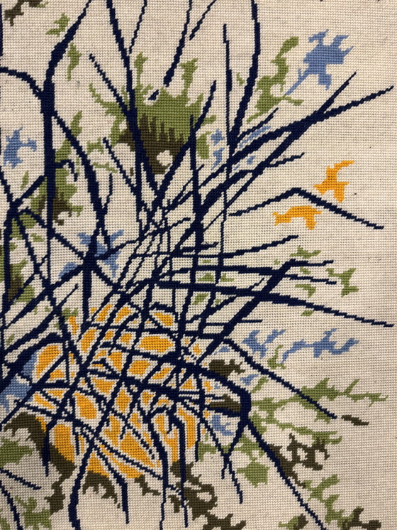 Image 1 of Tapisserie Brodée Elie Grekoff Années 60