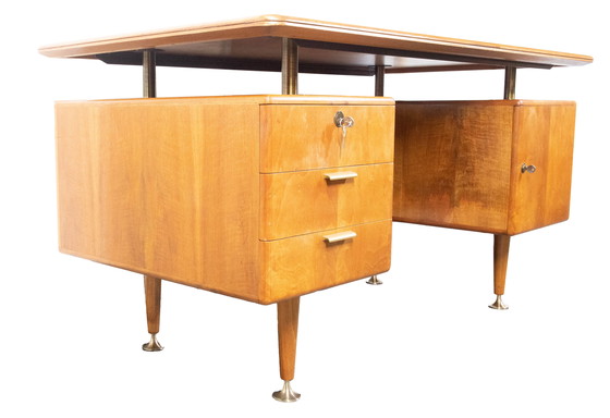 Image 1 of Niederländischer Design-Schreibtisch Midcentury Bureau A.A. Patijn für Zijlstra Joure