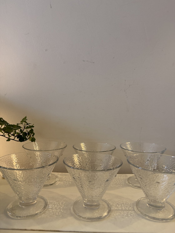 Image 1 of Juego de 6 copas de vino italianas de la década de 1970