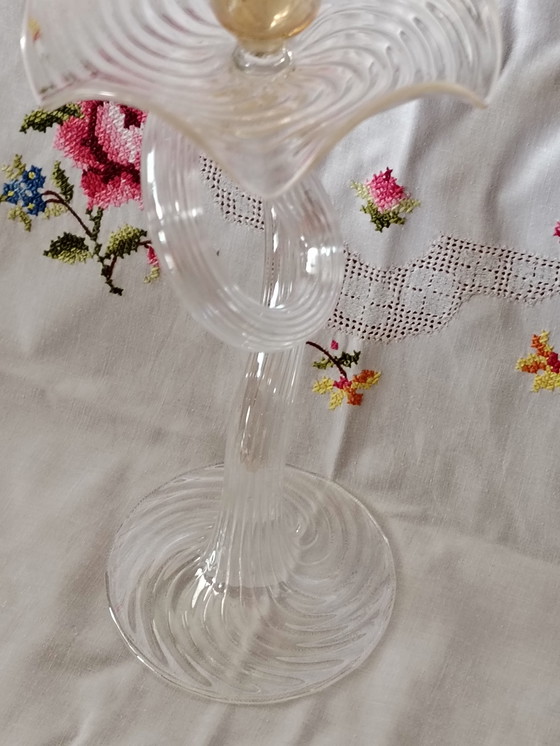 Image 1 of la murrina Murano kandelaar vintage, mondgeblazen, uniek stuk