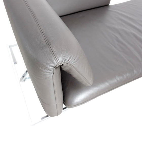 Original Brühl Roro Sofa Eckcouch Leder Small Design Grau – Ecksofas, Leather (photo 12 of 12)