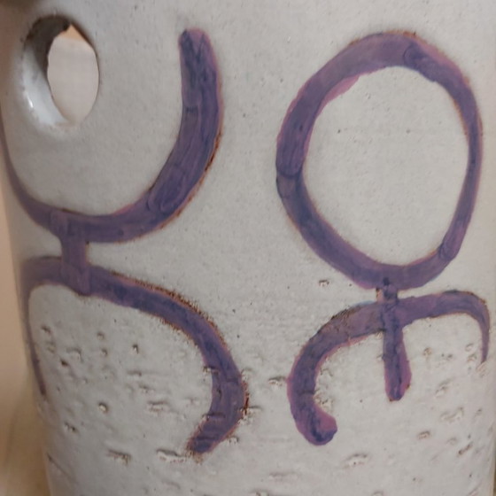 Image 1 of Perignem floor vase handmade 1960 Elisabeth Vandeweghe 