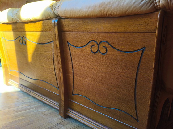 Divano in stile Art Nouveau di origine olandese – Taller artesano holandés, Divani angolari, Leather, Metal (photo 3 of 22)
