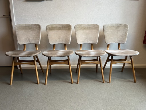 4 Vintage Dining Chairs 1962