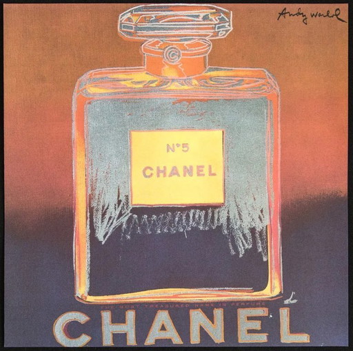 Litografía "Chanel" del Museo de Arte Carnegie de 1986, inspirada en Andy Warhol