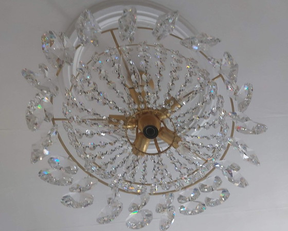 Palwa Chandelier 10 kg Lead Crystal Restored and Polished – Glass (photo 3 of 14)