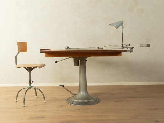 Tekentafel uit de jaren 50, Domkraft AB Nike Eskilstuna – Bureau, Metal, Wood (photo 3 of 17)