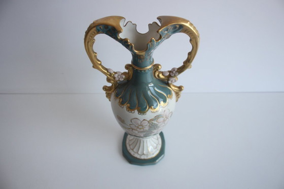 Image 1 of Vaso/anfora in porcellana d'epoca, Royal Dux, anni '60.