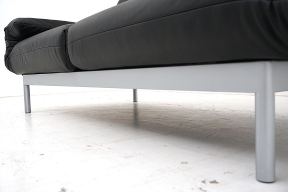 Divano letto in pelle nera, Rolf Benz, Divani letto, Metallo, Nero, Modern (foto 13 di 15)