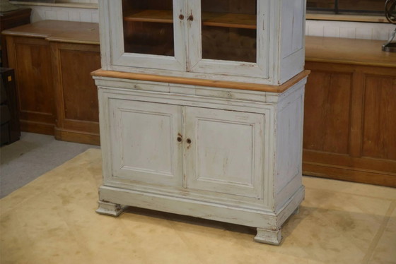Nineteenth-century two-body buffet in cherry wood. – Display cabinets, Vintage (photo 3 of 13)