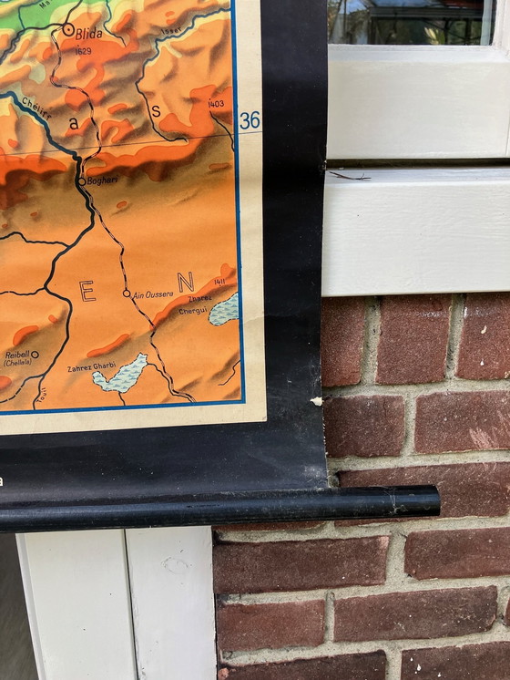 Image 1 of Mappa murale vintage XXL Spagna Portogallo Gruppo di lavoro H.Haack