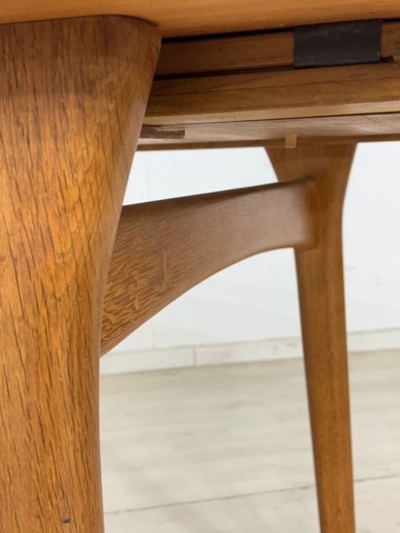 Image 1 of Magnifique table de salle à manger vintage design signée Henry Kjærnulf pour Bruno Hansen
