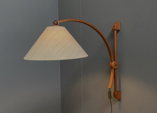 Teak-Wandleuchte von Domus Denmark aus den 1970er Jahren