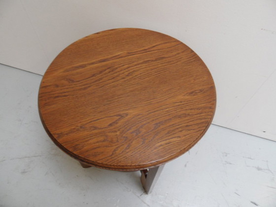 Image 1 of Art Deco round coffee table