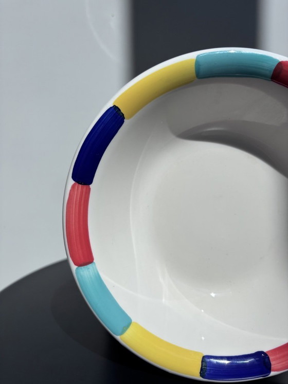 Image 1 of Servizio da tavola vintage italiano da 12 pezzi con design Memphis (anni '80)