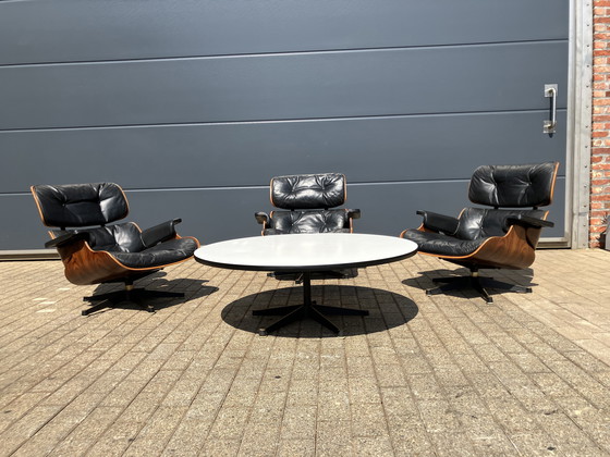 Image 1 of Late 50's Vintage Eames Lounge Chair Group Set Contura/Fehlbaum (Vitra) in License of Herman Miller