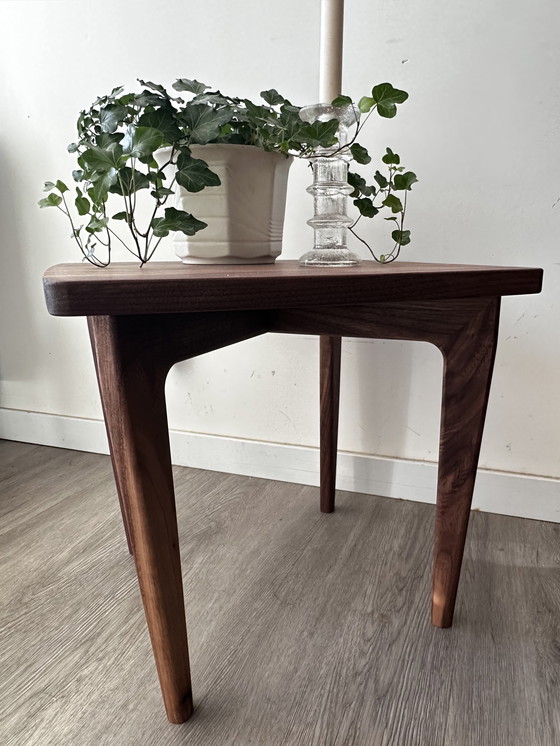 Image 1 of Scandinavian Design Walnut Side Table