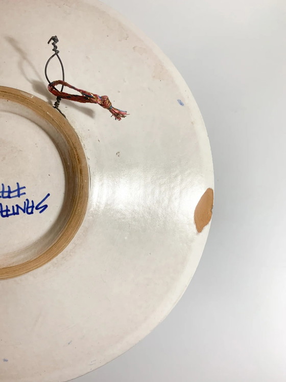 Piatto Decorativo in Ceramica di Faenza Dipinto a Mano Anni '50, Oggetti decorativi (foto 8 di 8)