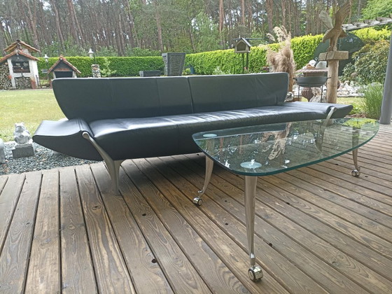 Image 1 of Sofá icónico de diseño en piel "Rolf Benz" modelo 1600. ¡En excelente estado!