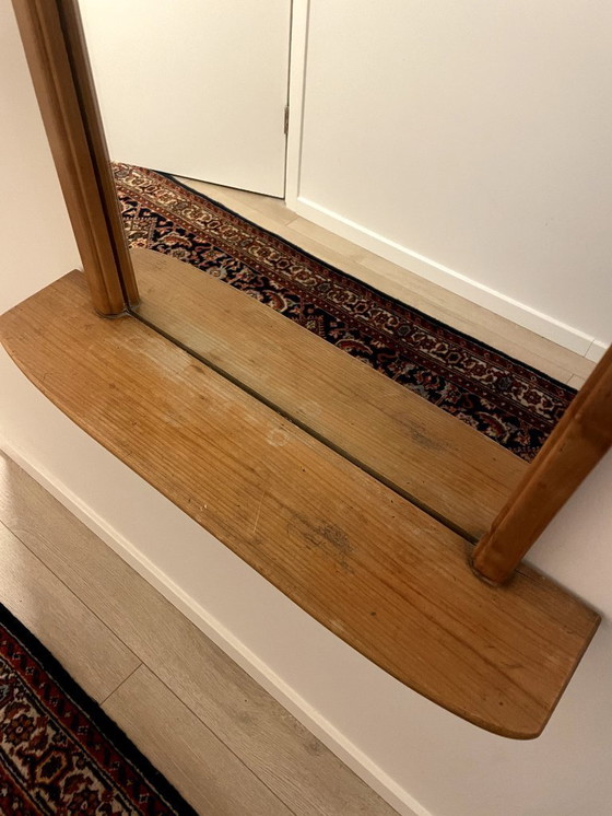 Image 1 of Houten spiegel uit het midden van de vorige eeuw, circa 1956