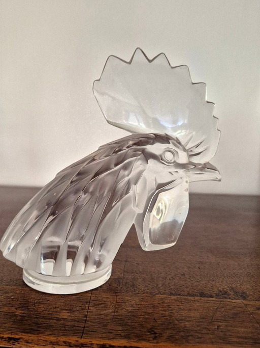 Lalique Grand Coq en Cristal – beeldhouwkunst, Crystal, Glass (photo 2 of 5)