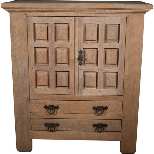 Mid-Century Schrank aus cerused Eichenholz