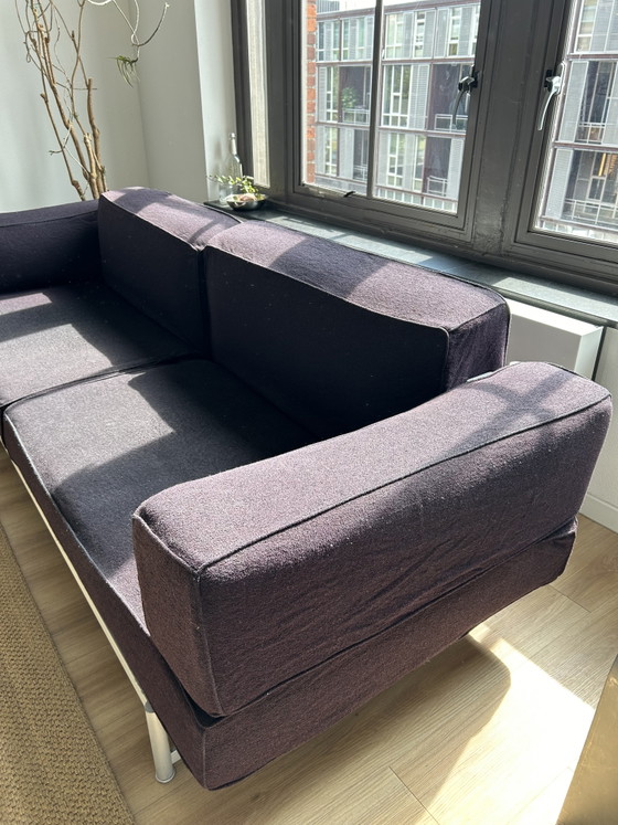 Piero Lissoni - Divano Reef in lana viola – Divani 3 posti, Wool (photo 8 of 11)