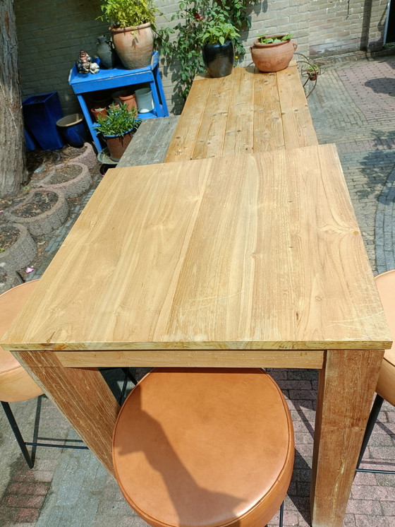 Image 1 of Hardwood standing table