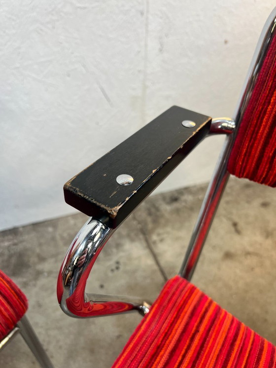 Image 1 of Coppia di sedie vintage cromate, Miljö Expo Ab, Svezia, anni '80