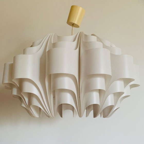Vintage Scandinavische Space Age Hanglamp, Hanglampen, Kunststof, Wit (foto 6 van 13)