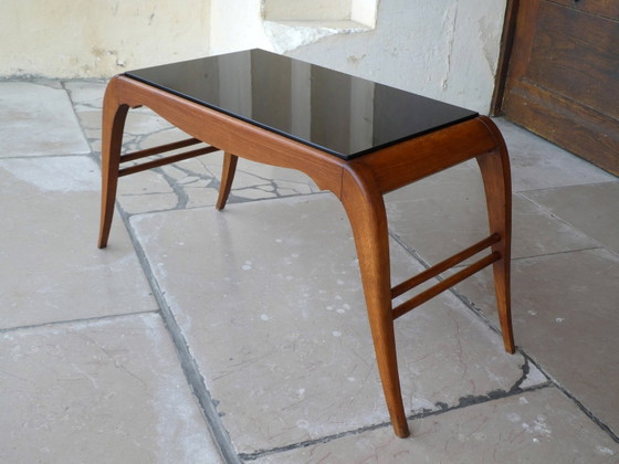 Tavolino da caffè in faggio e opalina nera, 1950 – Tavolini da caffè, Mid Century Modern (photo 7 of 9)