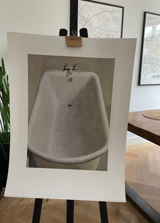 Domenico Gnoli (1933-1970), Bagnarola, 1966, copyright Marzia Gnoli, 1994, Stampato nei Paesi Bassi